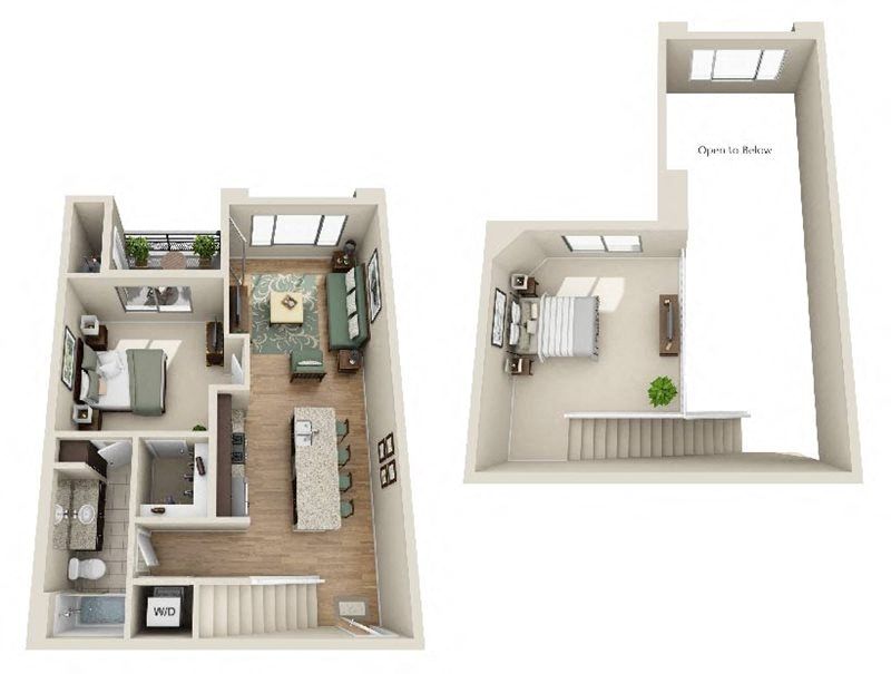 A6_OneBedroom floor plan